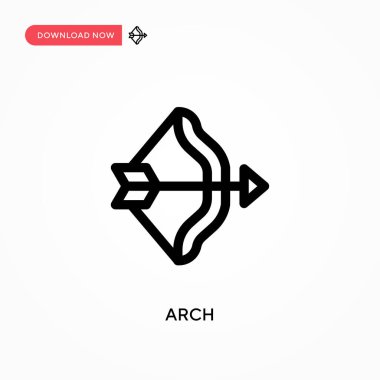 Kemer Basit vektör simgesi. Web sitesi veya mobil uygulama için modern, basit düz vektör çizimi