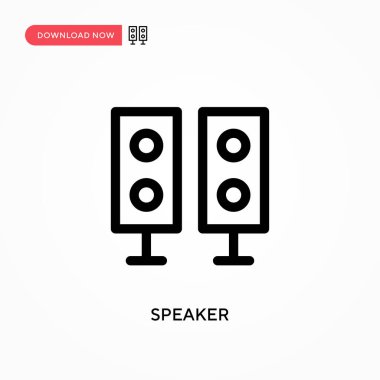 Sözcü Basit vektör simgesi. Web sitesi veya mobil uygulama için modern, basit düz vektör çizimi