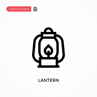 Fener Basit vektör simgesi. Web sitesi veya mobil uygulama için modern, basit düz vektör çizimi