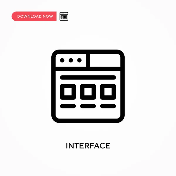 Значок Простой Вектор Интерфейса Современная Простая Векторная Иллюстрация Веб Сайта — стоковый вектор