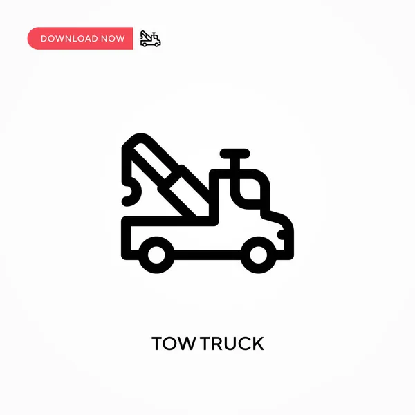Tow卡车简单向量图标 网站或移动应用程序的现代 简单的平面矢量说明 — 图库矢量图片