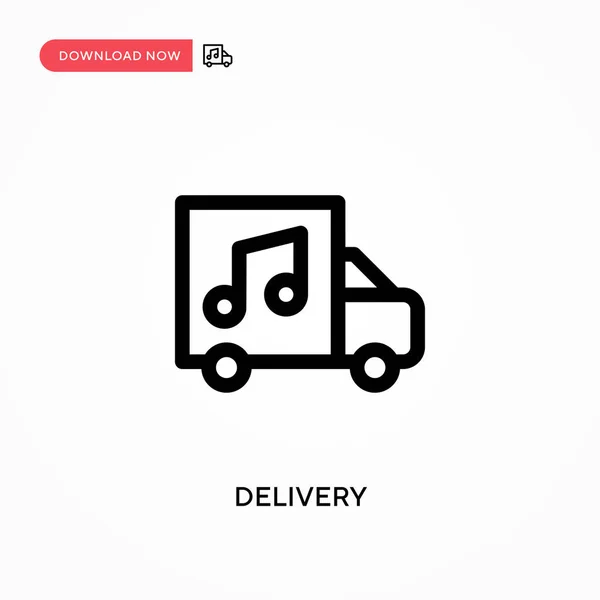 Delivery Simple Vector Icon Modern Simple Flat Vector Illustration Web — Stock Vector