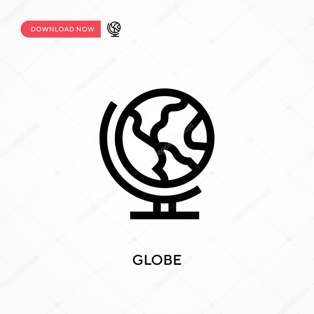 Globe Simple vector icon. Modern, simple flat vector illustration for web site or mobile app