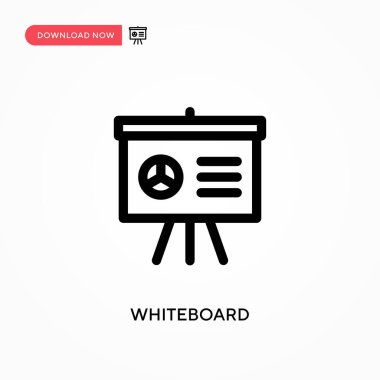 Beyaz tahta basit vektör simgesi. Web sitesi veya mobil uygulama için modern, basit düz vektör çizimi