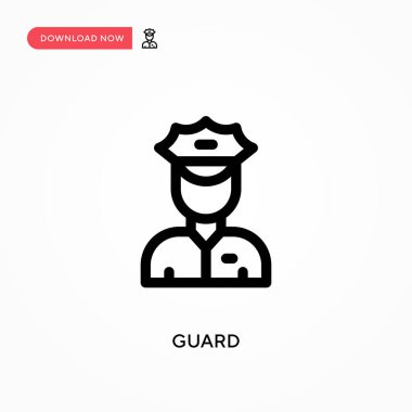 Basit vektör simgesini koruyun. Web sitesi veya mobil uygulama için modern, basit düz vektör çizimi