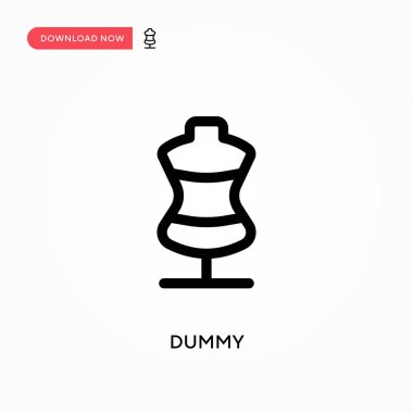 Aptal basit vektör simgesi. Web sitesi veya mobil uygulama için modern, basit düz vektör çizimi