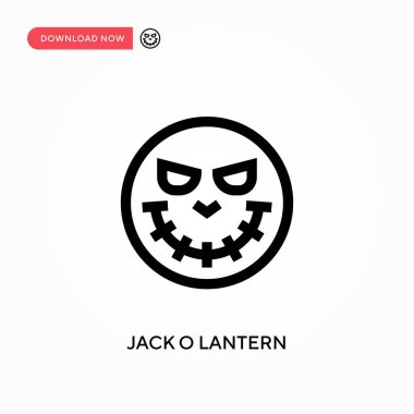 Fener Jack basit vektör simgesi. Web sitesi veya mobil uygulama için modern, basit düz vektör çizimi