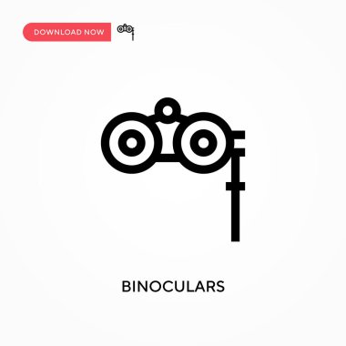 Dürbün basit vektör simgesi. Web sitesi veya mobil uygulama için modern, basit düz vektör çizimi