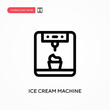 Ice cream machine Simple vector icon. Modern, simple flat vector illustration for web site or mobile app clipart