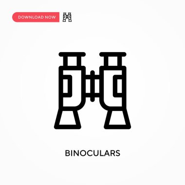Dürbün basit vektör simgesi. Web sitesi veya mobil uygulama için modern, basit düz vektör çizimi