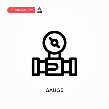 Basit vektör simgesini ölç. Web sitesi veya mobil uygulama için modern, basit düz vektör çizimi