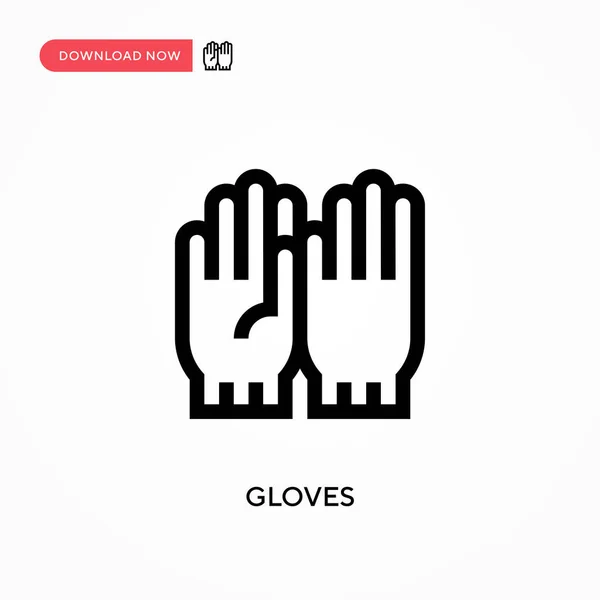 Handschoenen Eenvoudig Vectoricoon Moderne Eenvoudige Platte Vectorillustratie Voor Website Mobiele — Stockvector