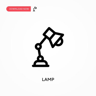 Lamba Basit vektör simgesi. Web sitesi veya mobil uygulama için modern, basit düz vektör çizimi