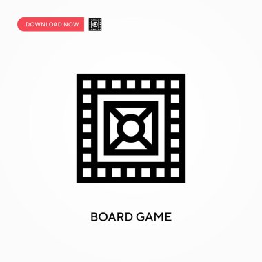 Masa oyunu Basit vektör simgesi. Web sitesi veya mobil uygulama için modern, basit düz vektör çizimi