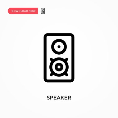 Sözcü Basit vektör simgesi. Web sitesi veya mobil uygulama için modern, basit düz vektör çizimi