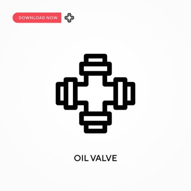 Yağ vanası basit vektör simgesi. Web sitesi veya mobil uygulama için modern, basit düz vektör çizimi