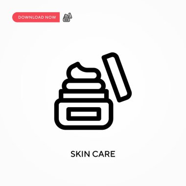 Cilt bakımı Basit vektör simgesi. Web sitesi veya mobil uygulama için modern, basit düz vektör çizimi