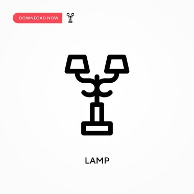 Lamba Basit vektör simgesi. Web sitesi veya mobil uygulama için modern, basit düz vektör çizimi