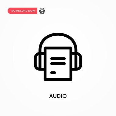 Basit Ses vektör simgesi. Web sitesi veya mobil uygulama için modern, basit düz vektör çizimi