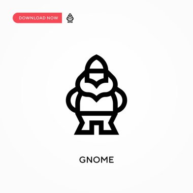 Cüce Basit vektör simgesi. Web sitesi veya mobil uygulama için modern, basit düz vektör çizimi