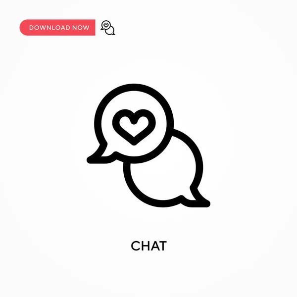 Chat Eenvoudige Vector Icoon Moderne Eenvoudige Platte Vectorillustratie Voor Website — Stockvector