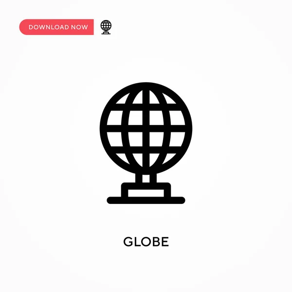 Globe Simple Icône Vectorielle Illustration Vectorielle Plate Moderne Simple Pour — Image vectorielle