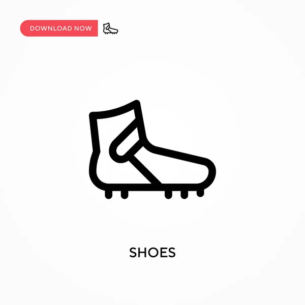 Παπούτσια Απλό Διάνυσμα Σύγχρονη Απλή Επίπεδη Διανυσματική Απεικόνιση Για Web — Διανυσματικό Αρχείο