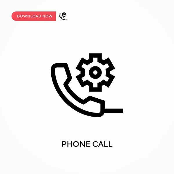 Phone Call Simple Vector Icon Modern Simple Flat Vector Illustration — Stock Vector