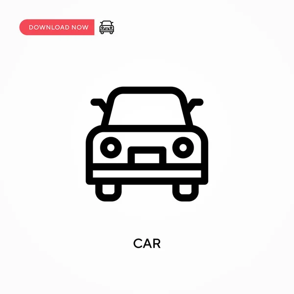Простой Векторный Значок Автомобиля Современная Простая Векторная Иллюстрация Веб Сайта — стоковый вектор