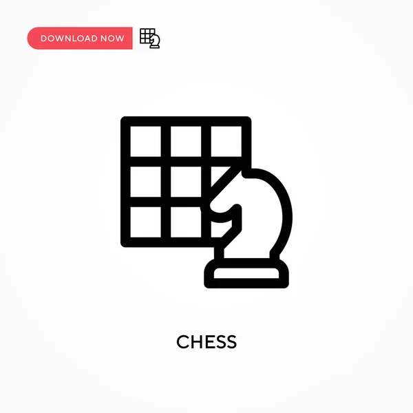 Chess Simple Vector Icon Modern Simple Flat Vector Illustration Web — Stock Vector