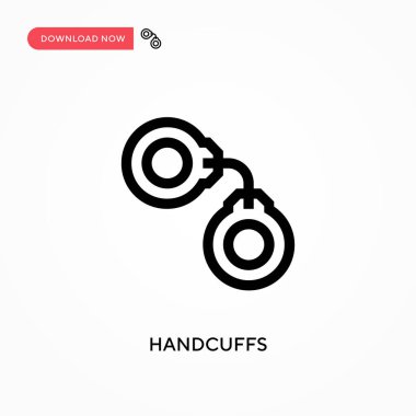 Kelepçeler basit vektör simgesi. Web sitesi veya mobil uygulama için modern, basit düz vektör çizimi