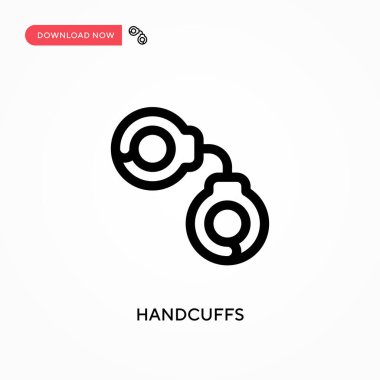 Kelepçeler basit vektör simgesi. Web sitesi veya mobil uygulama için modern, basit düz vektör çizimi