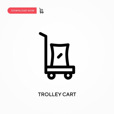 Tramvay arabası basit vektör simgesi. Web sitesi veya mobil uygulama için modern, basit düz vektör çizimi