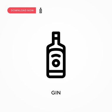 Basit Cin vektör simgesi. Web sitesi veya mobil uygulama için modern, basit düz vektör çizimi