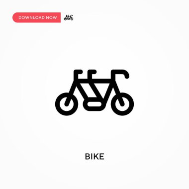 Basit bisiklet vektör simgesi. Web sitesi veya mobil uygulama için modern, basit düz vektör çizimi