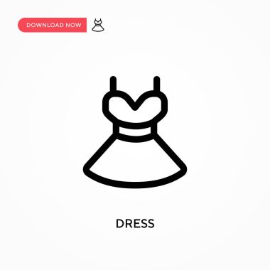 Basit vektör simgesini giyin. Web sitesi veya mobil uygulama için modern, basit düz vektör çizimi