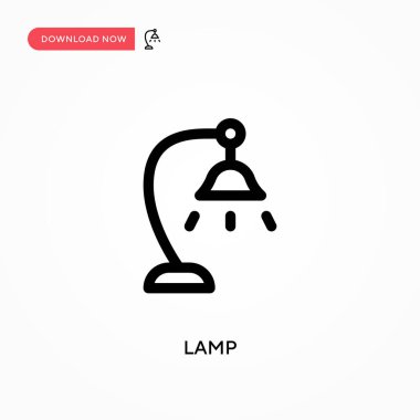 Lamba Basit vektör simgesi. Web sitesi veya mobil uygulama için modern, basit düz vektör çizimi