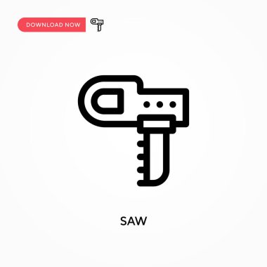 Basit vektör simgesini gördüm. Web sitesi veya mobil uygulama için modern, basit düz vektör çizimi