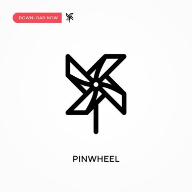 Fırıldak Basit vektör simgesi. Web sitesi veya mobil uygulama için modern, basit düz vektör çizimi