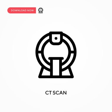 Tomografi basit vektör simgesi. Web sitesi veya mobil uygulama için modern, basit düz vektör çizimi