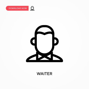 Garson, basit vektör simgesi. Web sitesi veya mobil uygulama için modern, basit düz vektör çizimi