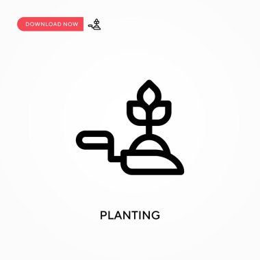 Basit vektör simgesi yerleştiriliyor. Web sitesi veya mobil uygulama için modern, basit düz vektör çizimi