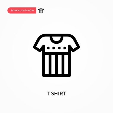 Tişört basit vektör simgesi. Web sitesi veya mobil uygulama için modern, basit düz vektör çizimi
