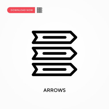 Oklar basit vektör simgesi. Web sitesi veya mobil uygulama için modern, basit düz vektör çizimi