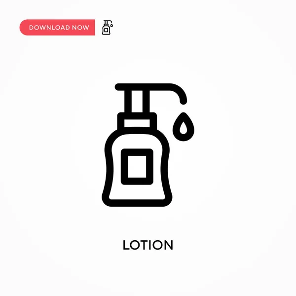 Lotion Egyszerű Vektor Ikon Modern Egyszerű Lapos Vektor Illusztráció Weboldalhoz — Stock Vector