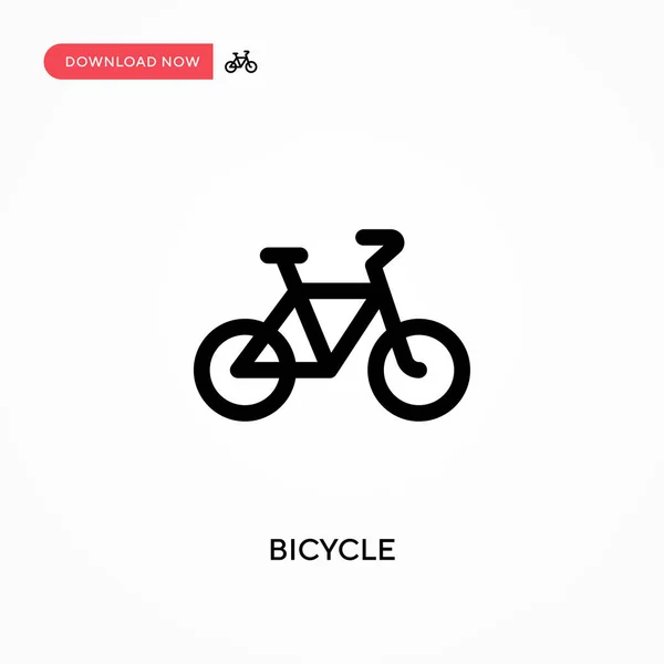 Bicicleta Ícone Vetorial Simples Ilustração Vetorial Plana Moderna Simples Para — Vetor de Stock