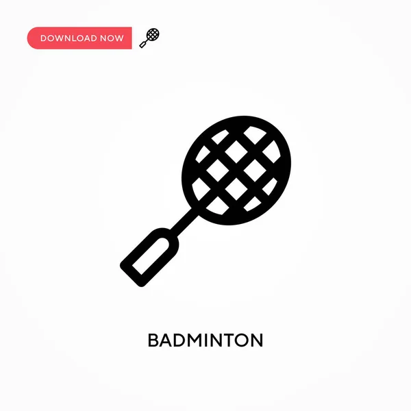 Badminton Simple Icône Vectorielle Illustration Vectorielle Plate Moderne Simple Pour — Image vectorielle