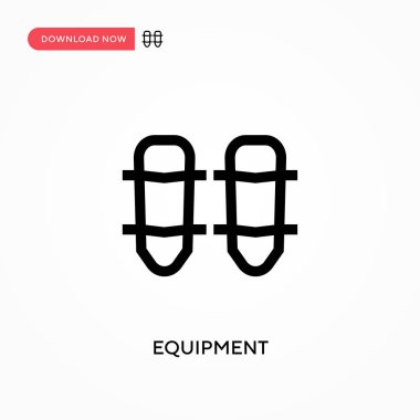 Ekipman basit vektör simgesi. Web sitesi veya mobil uygulama için modern, basit düz vektör çizimi