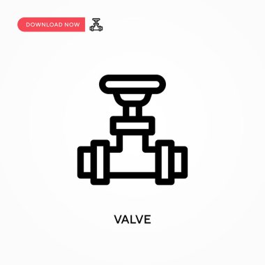 Valf basit vektör simgesi. Web sitesi veya mobil uygulama için modern, basit düz vektör çizimi