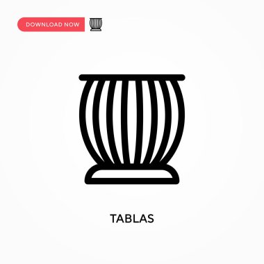 Tablolar basit vektör simgesi. Web sitesi veya mobil uygulama için modern, basit düz vektör çizimi